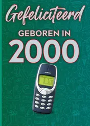 Omslag van Gefeliciteerd geboren in 2000 set van 4