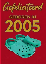 Omslag van Gefeliciteerd geboren in 2005 set van 4