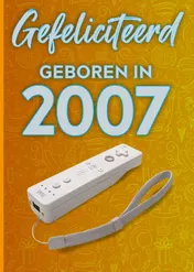 Omslag van 4Gefeliciteerd geboren in 2007 set van 4
