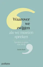 Omslag van Waarover we zwijgen als we moeten spreken