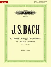 Omslag van 15 Zweistimmige Inventionen BWV 772-786