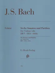 Omslag van Sonatas and Partitas BWV 1001-1006 (Violin Solo) (English, French, German Edition) (Multilingual Edition)
