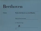 Omslag van Werke für Klavier zu vier Händen