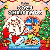 Omslag van Cozy Christmas Coloring Book for Adults and Kids