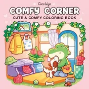 Omslag van Comfy Corner: Coloring Book for Adults and Kids (Cozy Spaces Coloring)