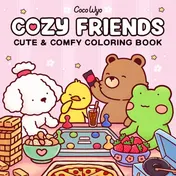 Omslag van Cozy Friends: Coloring Book for Adults and Kids (Cozy Spaces Coloring)