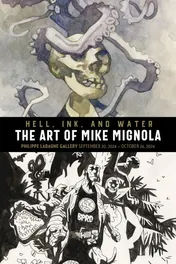 Omslag van Hell, Ink and Water: the Art of Mike Mignola