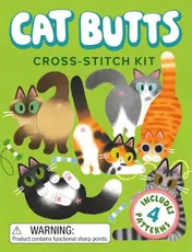 Omslag van Cat Butts Cross-Stitch Kit Includes 4 Patterns