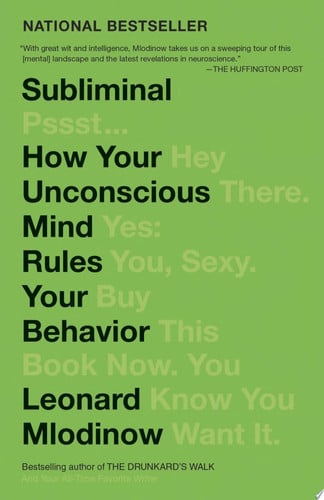 Omslag van Subliminal How Your Unconscious Mind Rules Your Behavior (PEN Literary Award Winner)