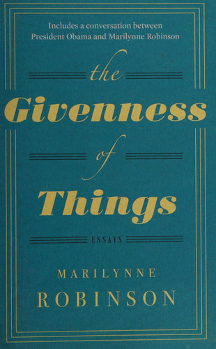 Omslag van The Givenness of Things