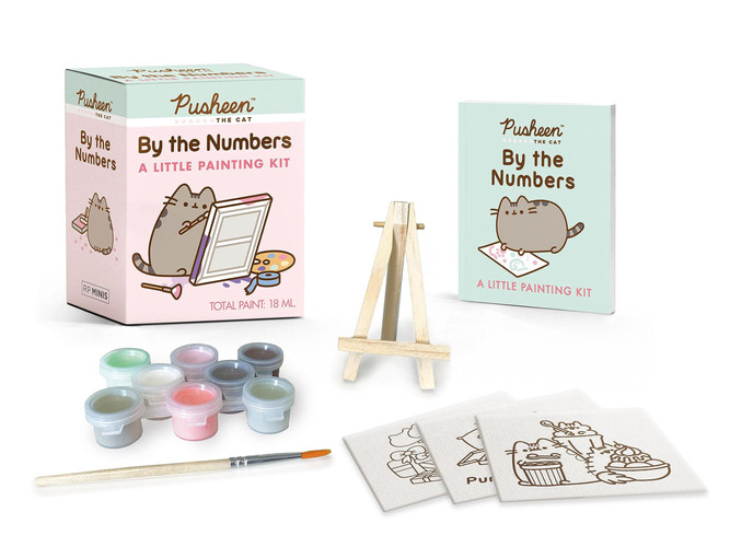Omslag van Pusheen by the Numbers A Little Painting Kit