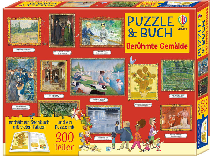 Omslag van Puzzle & Buch: Berühmte Gemälde Set aus 300-teiligem Puzzle und Begleitbuch zum Thema Kunst - ab 6 Jahren