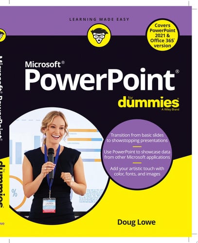 Omslag van PowerPoint For Dummies, Office 2021 Edition