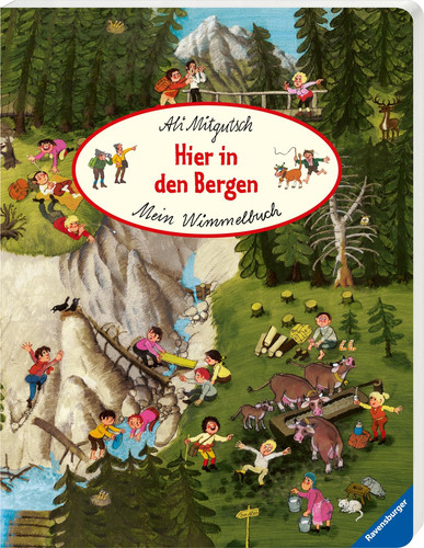 Omslag van Mein Wimmelbuch: Hier in den Bergen