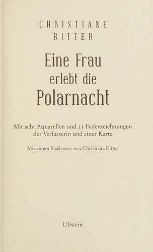 Omslag van Eine Frau erlebt die Polarnacht
