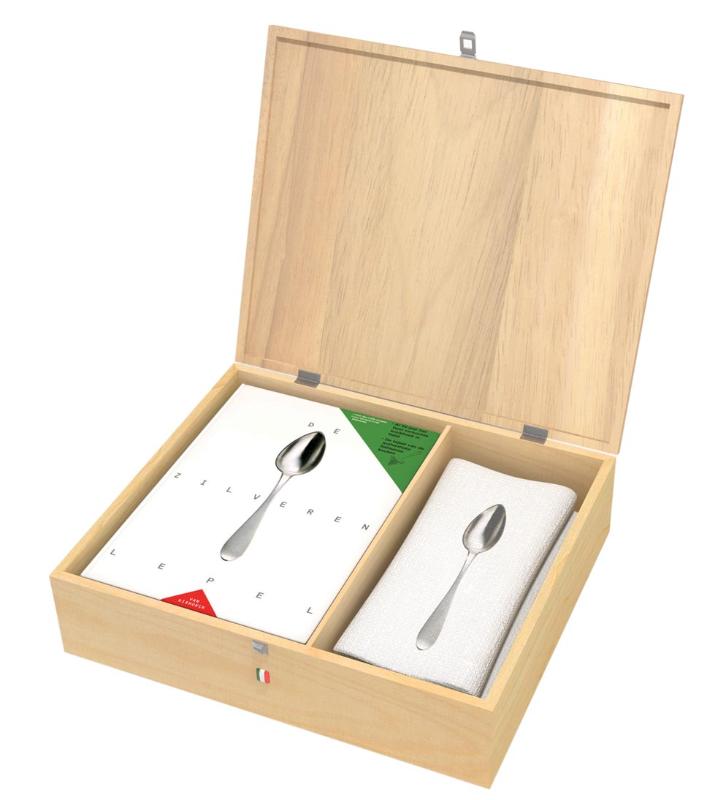 Omslag van De Zilveren Lepel cadeauverpakking