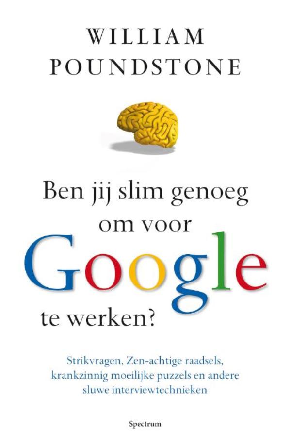 Omslag van Ben jij slim genoeg om voor Google te werken?