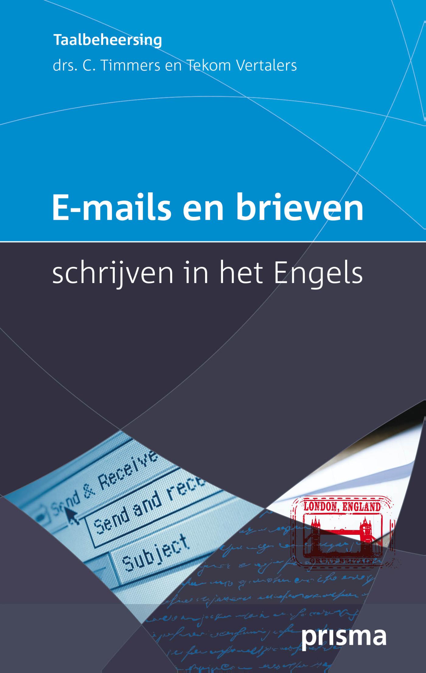Omslag van E-mails en brieven schrijven in het Engels