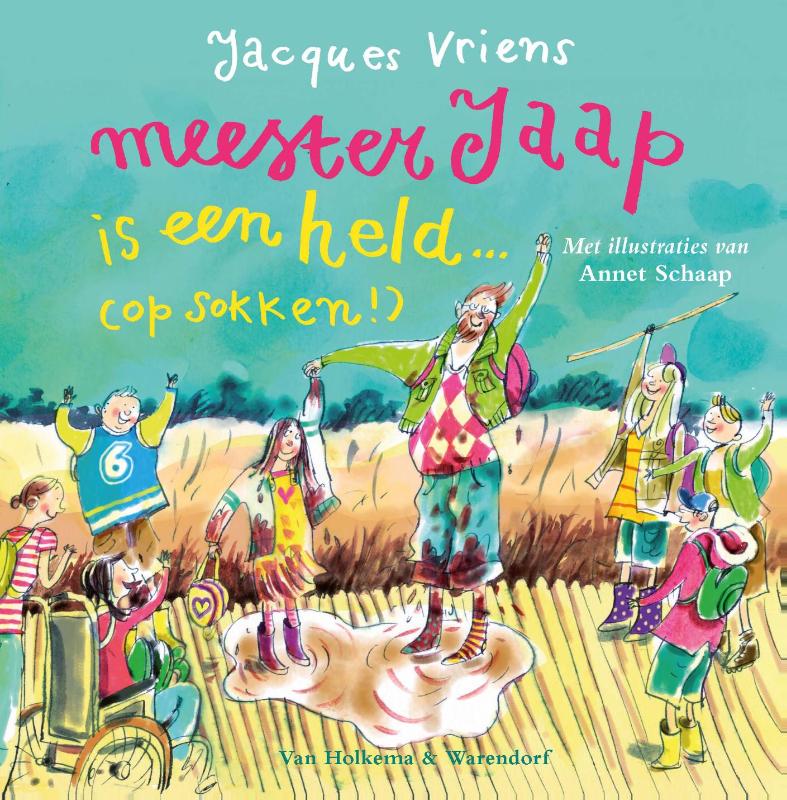 Omslag van Meester Jaap is een held...(op sokken!)