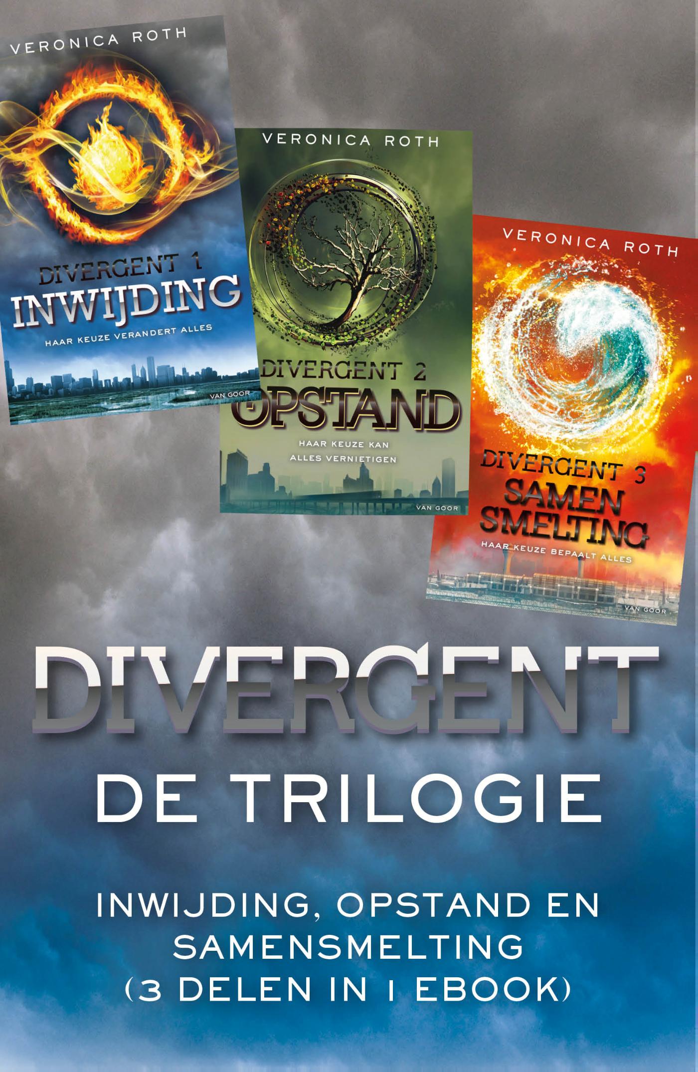 Omslag van Divergent, de trilogie