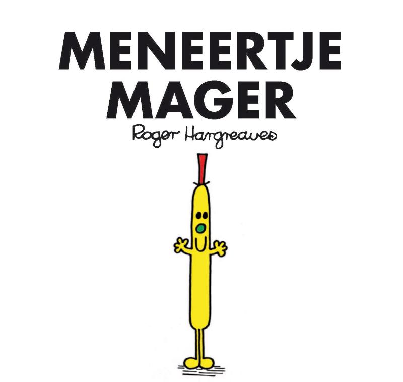 Omslag van Meneertje mager set 4 ex.