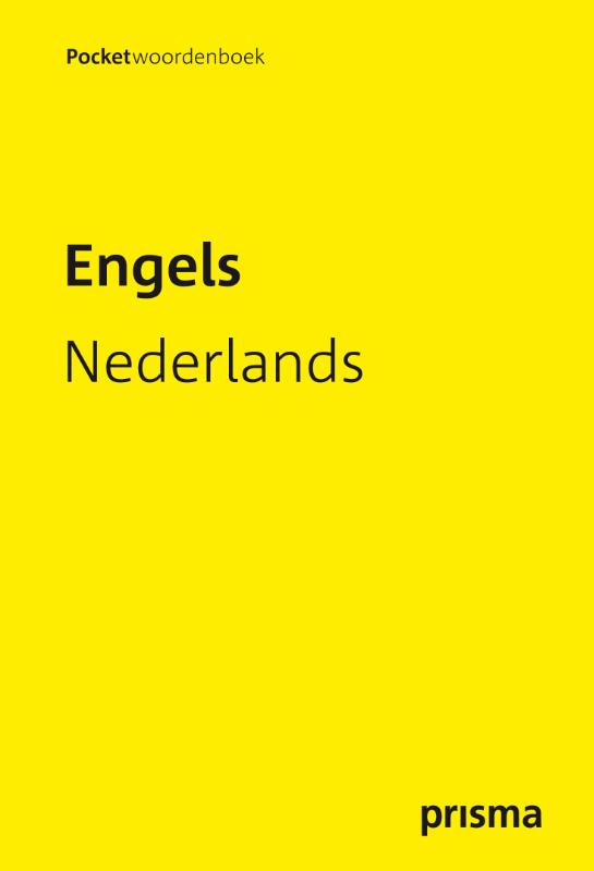 Omslag van Prisma pocketwoordenboek Engels-Nederlands