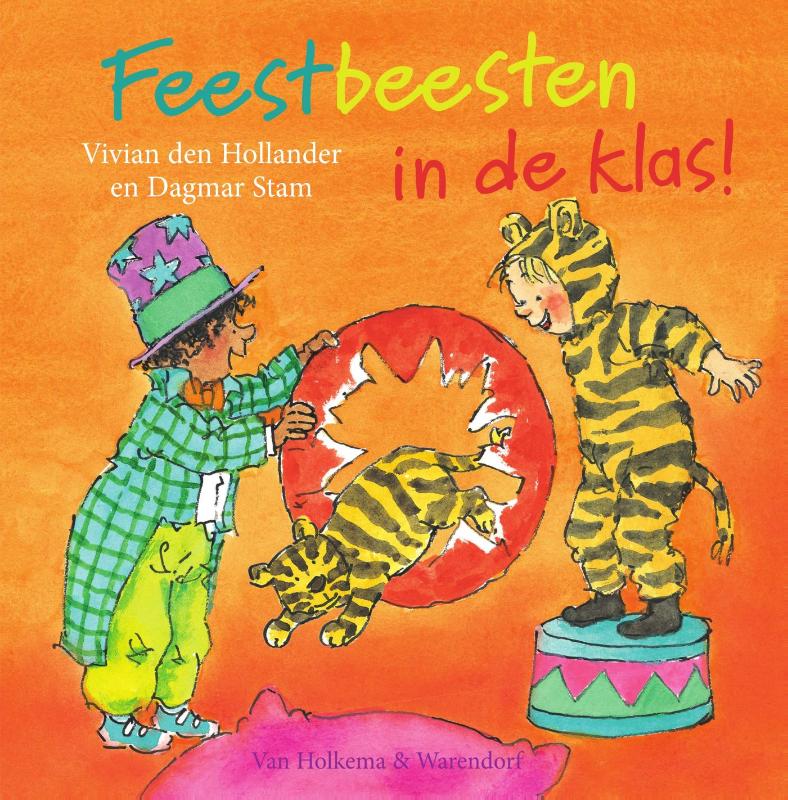 Omslag van Backcard a 25 ex. Feestbeesten in de klas!