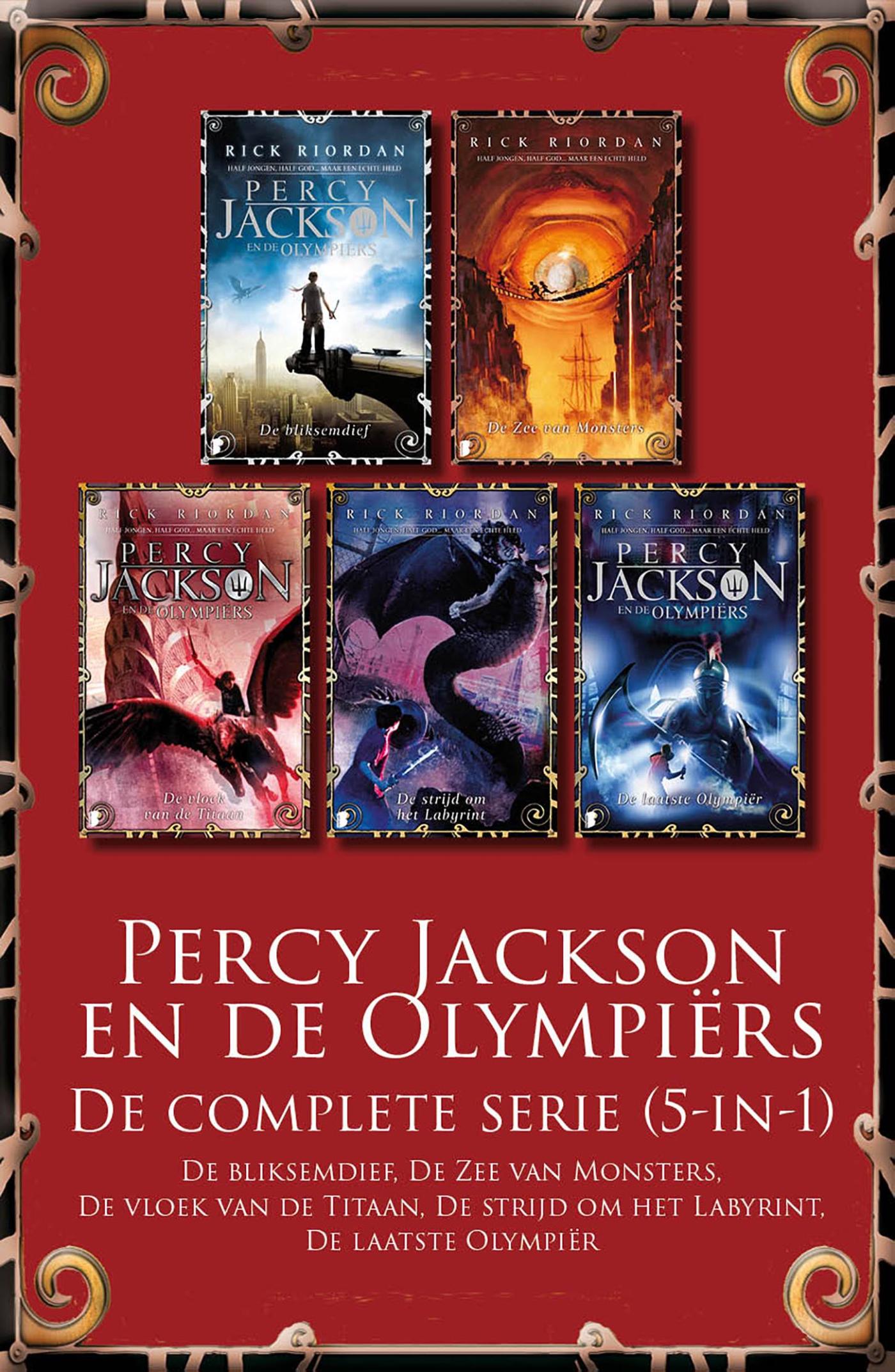 Omslag van Percy Jackson en de Olympiërs – De complete serie (5-in-1)
