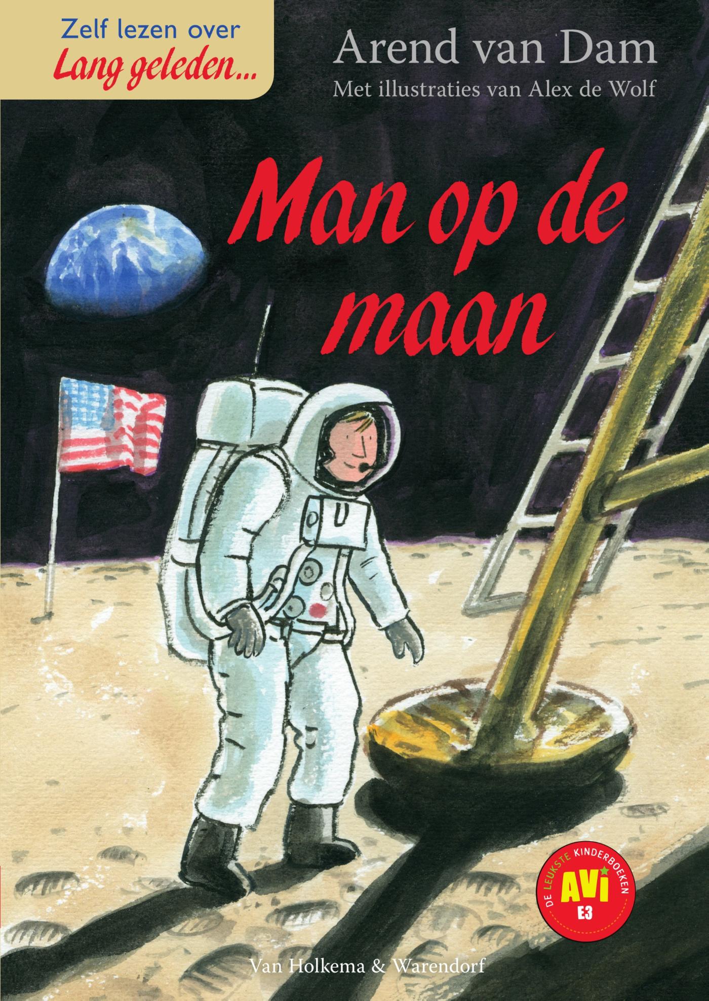 Omslag van De man op de maan