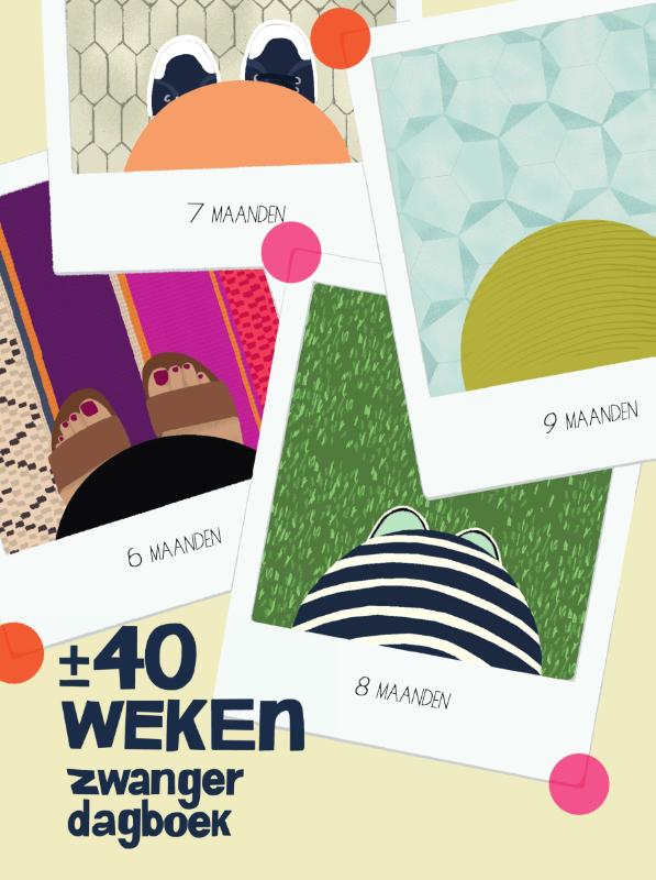 Omslag van +/- 40 weken zwanger dagboek