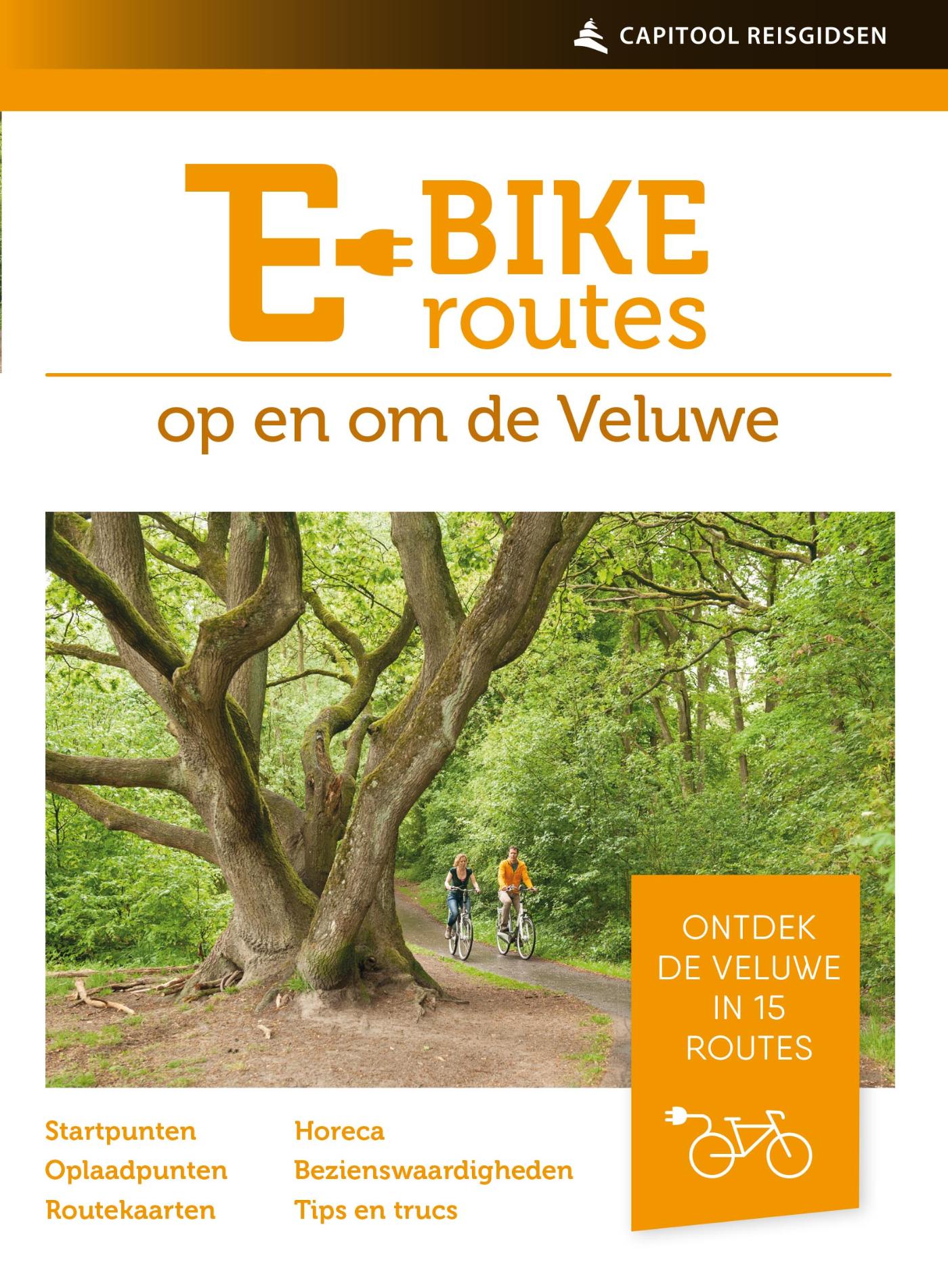 Omslag van E-bikeroutes op en om de Veluwe