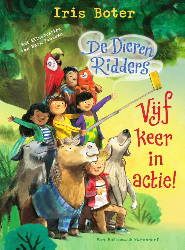 Omslag van De DierenRidders - Vijf keer in actie!