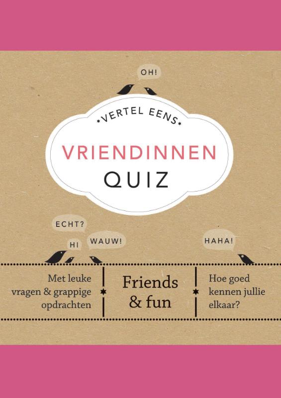 Omslag van Vertel Eens Vriendinnen Quiz