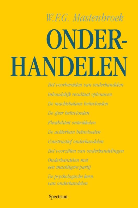 Omslag van Onderhandelen