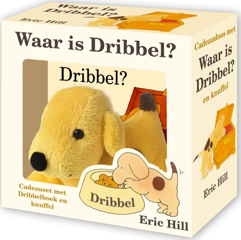Omslag van Cadeauset met Waar is Dribbel en knuffel