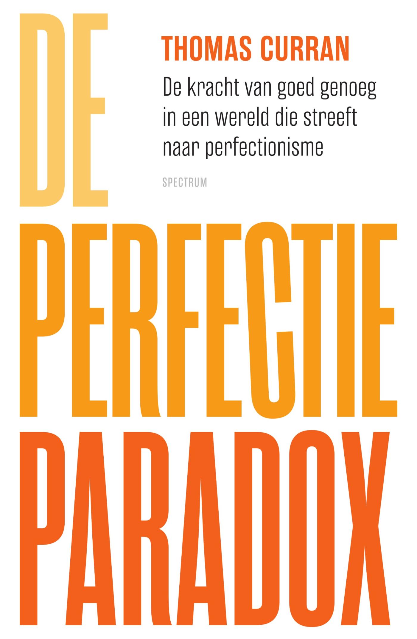 Omslag van De perfectieparadox