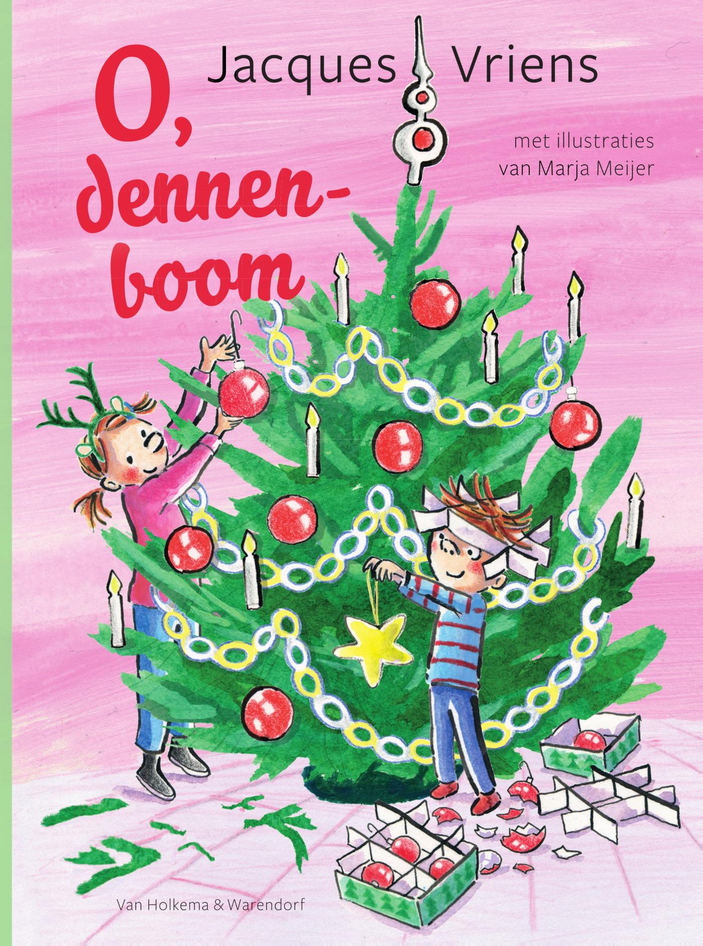Omslag van O, dennenboom