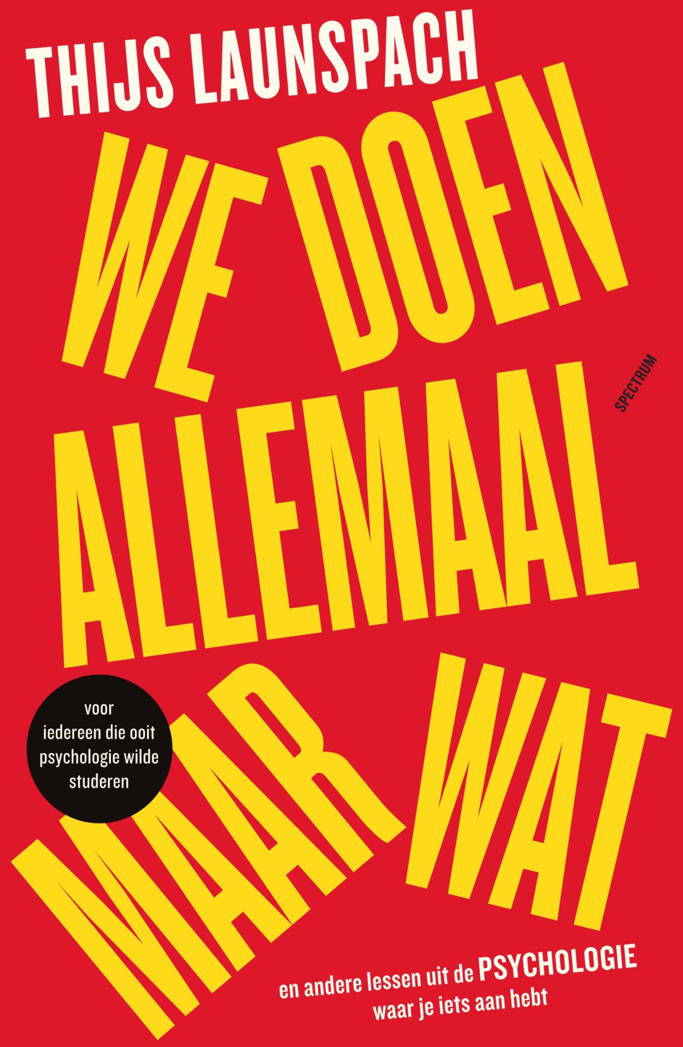 Omslag van We doen allemaal maar wat