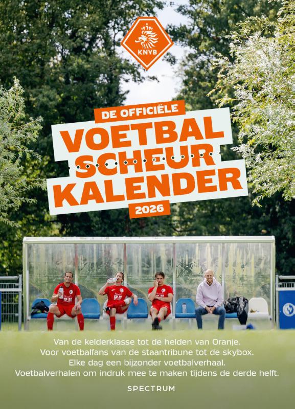 Omslag van De officiële voetbal scheurkalender 2026