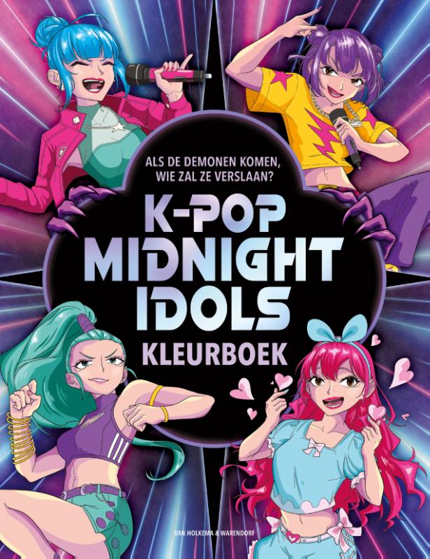 Omslag van K-Pop Midnight Idols kleurboek