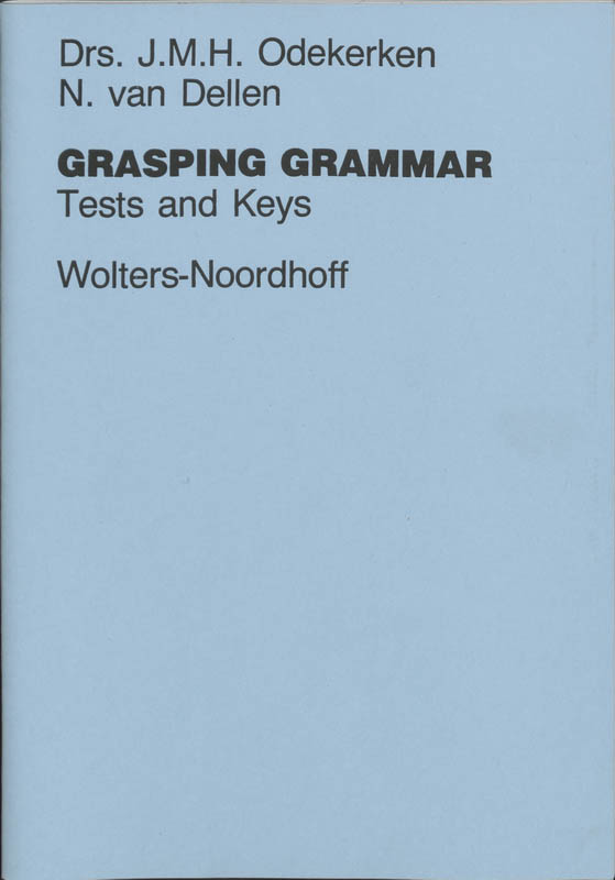 Omslag van Grasping grammar
