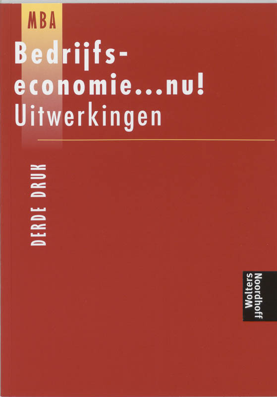 Omslag van Uitwerkingen