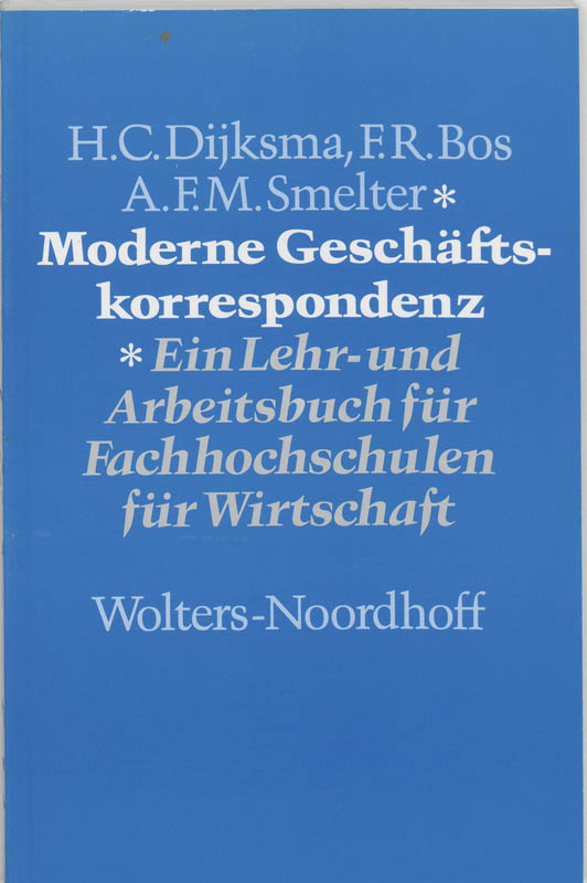 Omslag van Moderne Geschaftskorrespondenz