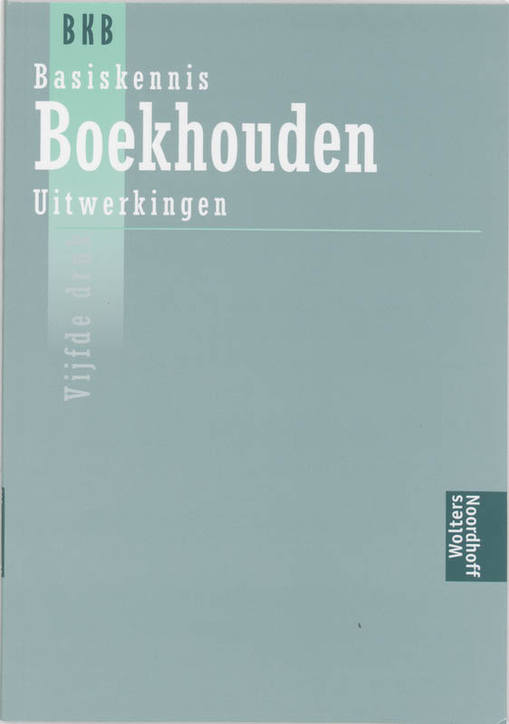 Omslag van Uitwerkingen