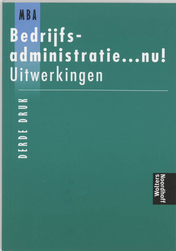 Omslag van Uitwerkingen