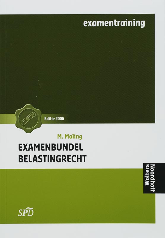 Omslag van Examenbundel belastingrecht SPD