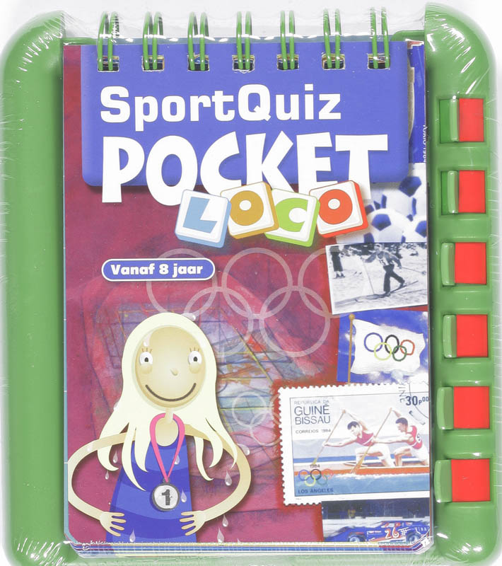 Omslag van Spelhouder en boekje Sportquiz