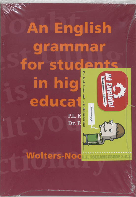 Omslag van An English grammar for students in higher education
