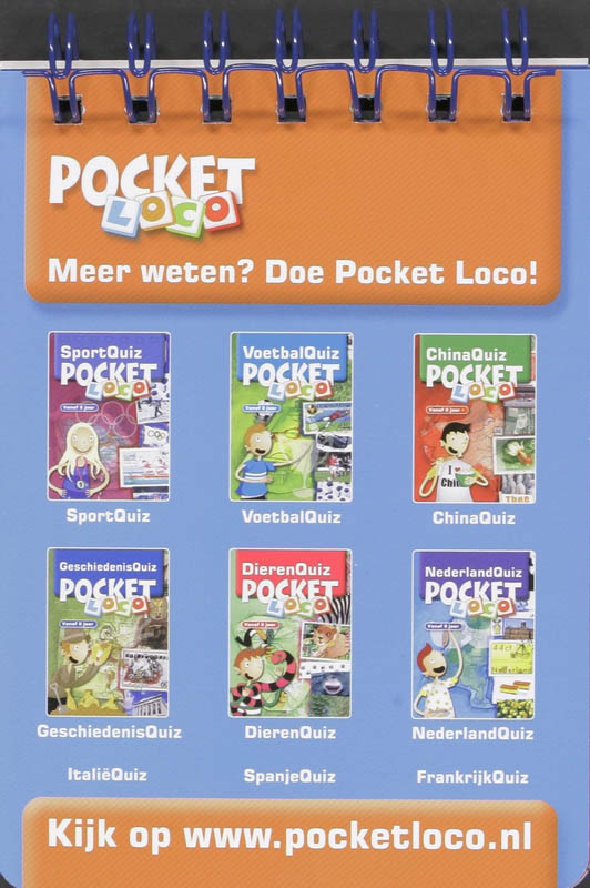 Omslag van Pocket Loco Aardequiz boekje