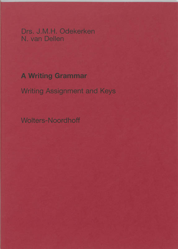 Omslag van Writing grammar opdr. sleutels